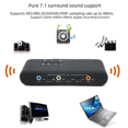 thumbnail image 2 of Tarjeta de sonido estéreo USB innovadora 7.1 Interfaz de fibra óptica de audio Cabezal de micrófono dual Caja de grabación externa de 8 canales reales, 2 of 2
