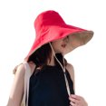 thumbnail image 1 of Sombrero plegable plegable con protección solar UV y ala ancha con cordón antiseparación, 1 of 6