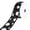 Black, variant on Glittered Jumbo Polka Dots Satin Wired Ribbon, 1-1/2-Inch, 10-Yard - Kiwi