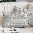 thumbnail image 2 of Sage Green Boho Pillow Covers 16"x24", Vintage Ethnic Tribe Abstract Art Soft Brushed Microfiber Breathable Throw Pillow Covers, Decorative Pillowcase with Zipper for Couch Sofa Bedroom Living Room, 2 of 9