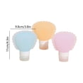 thumbnail image 3 of 3 pcs Silicone Travel Bottles, 3 oz Portable and Reusable Travel Bottles for Toiletries, Leak Proof Squeezable Travel Toiletry Bottles Travel Lotion Container, 3 of 7