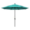 thumbnail image 1 of California Umbrella 11 ft. Fiberglass Double Vent Sunbrella Tilt Market Umbrella, 1 of 11