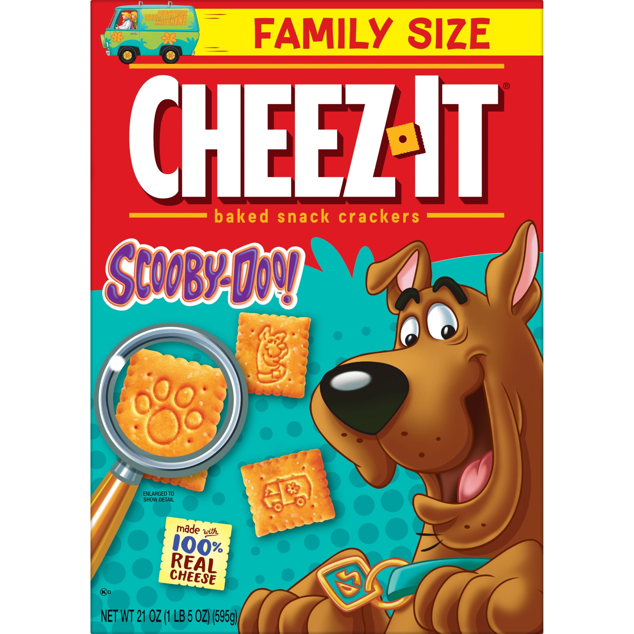 Cheez-It SCOOBY-DOO! Original Cheese Crackers, Baked Snack Crackers, 21 oz