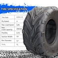 thumbnail image 6 of 2 Pack All-Terrain Tires AT22X10.00-10 4PR ATV Tires, All Terrain ATV UTV Mud Trail Tires(Set of 2, Tubeless), 6 of 6