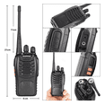 thumbnail image 2 of Handy Radio Manos Libres Walkie Talkie Recargable Negro, 2 of 5