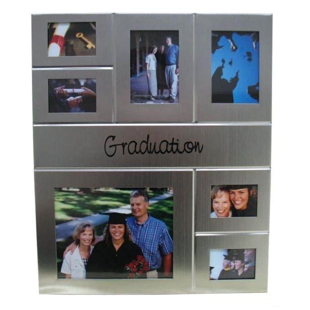 Elegance Graduation Collage Photo Frame 7 Windows