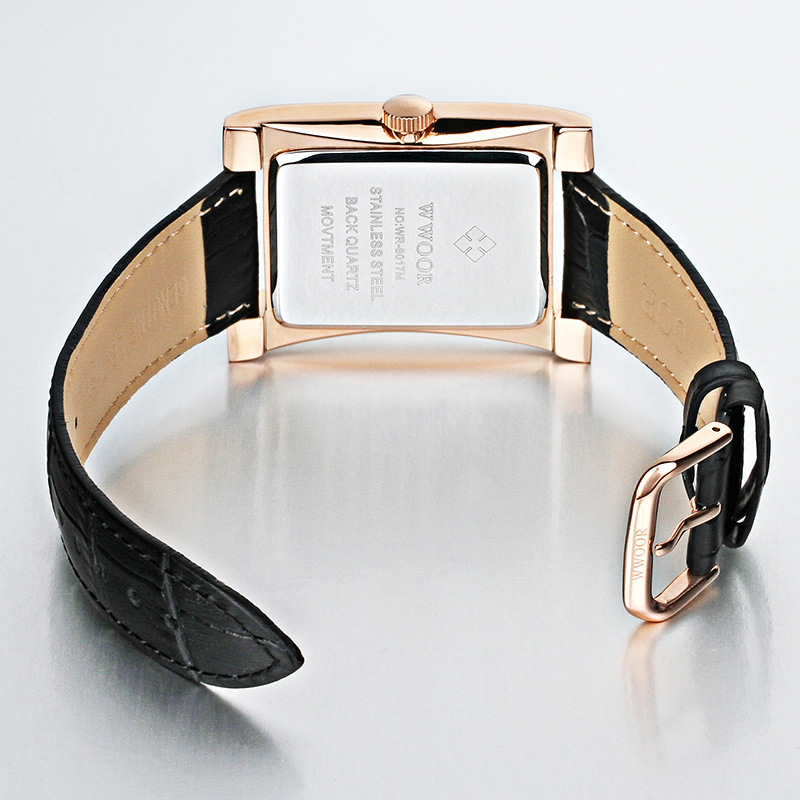 Square Watches for Men Leather Mens Square Watch with Date Original Waterproof Analog Quartz Fashion Business Casual Wristwatch