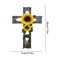 thumbnail image 3 of Gumesh Wooden Cross Wall Decor - Wood Crucifix for Home, Prayer Room, Office Desk, Inspirational Gift of Faith, Hope & Blessing, 3 of 6