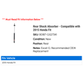 thumbnail image 2 of Rear Shock Absorber - Compatible with 2015 Honda Fit, 2 of 2
