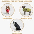 thumbnail image 2 of Dog Winter Coat, 3 in 1 Winter Jacket for Dogs, Furry Dog Jacket with Harness, Waterproof Windproof DogSnow Jacketwith Zipper, for Small Medium Large Dogs/Cats (Blue,5XL), 2 of 9