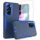 thumbnail image 1 of wonima11 Case for Moto Edge+ 2022/for Moto Edge 30 Pro/Edge X30 XT22011 with Tempered Glass Screen Protector, Dual Layer Shockproof Rugged Protection Cover for Motorola Edge Plus 2022 Navy Blue, 1 of 1