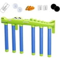 thumbnail image 3 of AHMT Reflex Sticks Rebounce Game, Luminous Reflective Drop Stick Challenge Game, Hand Eye Coordination Reflex Trainer with 3 Speed Modes, Glow-in-The-Dark(Blue), 3 of 7