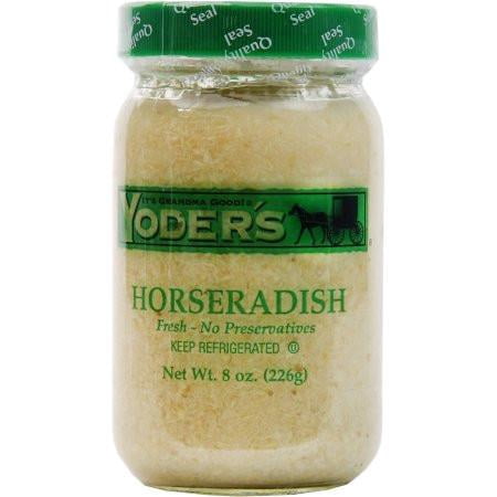Horseradish Pure (Yoders) 8 oz (226g) (Best Store Bought Horseradish)