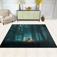thumbnail image 3 of Non-Slip Area Rug 80x58in Indoor Washable Floor Mats Carpet Printed for Living Room, Bedroom, Home Decor Crow Perched on Pumpkin Lantern, 3 of 7