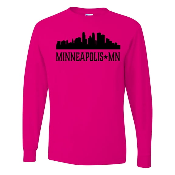 Inktastic Minneapolis Minnesota City Skyline Long Sleeve T-Shirt