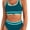 Dark Green Blue, variant on Bikini Sets for Women High Waisted, Sporty Two Piece Tummy Control Swim Suits for Women 2026 Color Block Cheeky High Cut Bathing Suits, Blue
