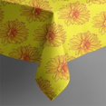 thumbnail image 4 of Yellow Sunflower Flower Pattern Rectangle Tablecloth 60"x102",Waterproof Polyester Rectangle Table Cloth, Wipeable Spillproof Polyester Tablecloth for Dining, Camping, Indoor and Outdoor, 4 of 6