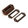 thumbnail image 4 of File Drawer Label Tag Name Card Holder Copper Tone 20Pcs, 4 of 5