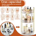 thumbnail image 2 of 360 Grados de rotación Organizador de Maquillaje, 3 Niveles Organizador de Maquillaje Redondo,Gran Capacidad,Adecuado para Encimeras de , Baño y Tocador, 2 of 7