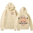 thumbnail image 1 of WEAIXIMIUNG Sweatshirts pour Femmes Col Rond Mode Décontractée Automne/hiver Imprimé de Noël Épaules Dénudées Manches Longues Hoodie, 1 of 3