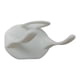 thumbnail image 4 of Organizador de perchero para sombreros, gancho para llaves, colgador adhesivo moderno para gorras de béisbol Blanco, 4 of 7