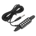 thumbnail image 1 of 2024 Guitar Pickup 12 Sound Holes Volume Amplifier Instrument Accessory for Acoustic Black, 1 of 5