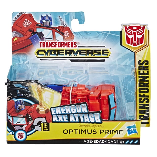 Transformers Cyberverse Action Attackers - Figurine Optimus Prime à conversion 1 étape