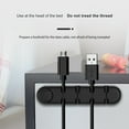 thumbnail image 6 of kayannuo Cable Holder Clips Management Silicone Self Adhesive Cord Organizer Desktop USB Back To School, 6 of 7