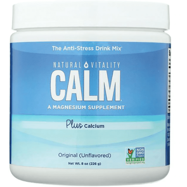 Natural Vitality Calm Plus Calcium - Unflavored 8 oz Pwdr