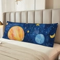 thumbnail image 6 of Lsque Planets And Stars1 Body Pillow Case Cover,Ultra-Soft Microfiber Bed Pillow Cases 20x54 inches,Elegant Bedding,Breathable Durable Pillow Cover with Envelope Closure, 6 of 8