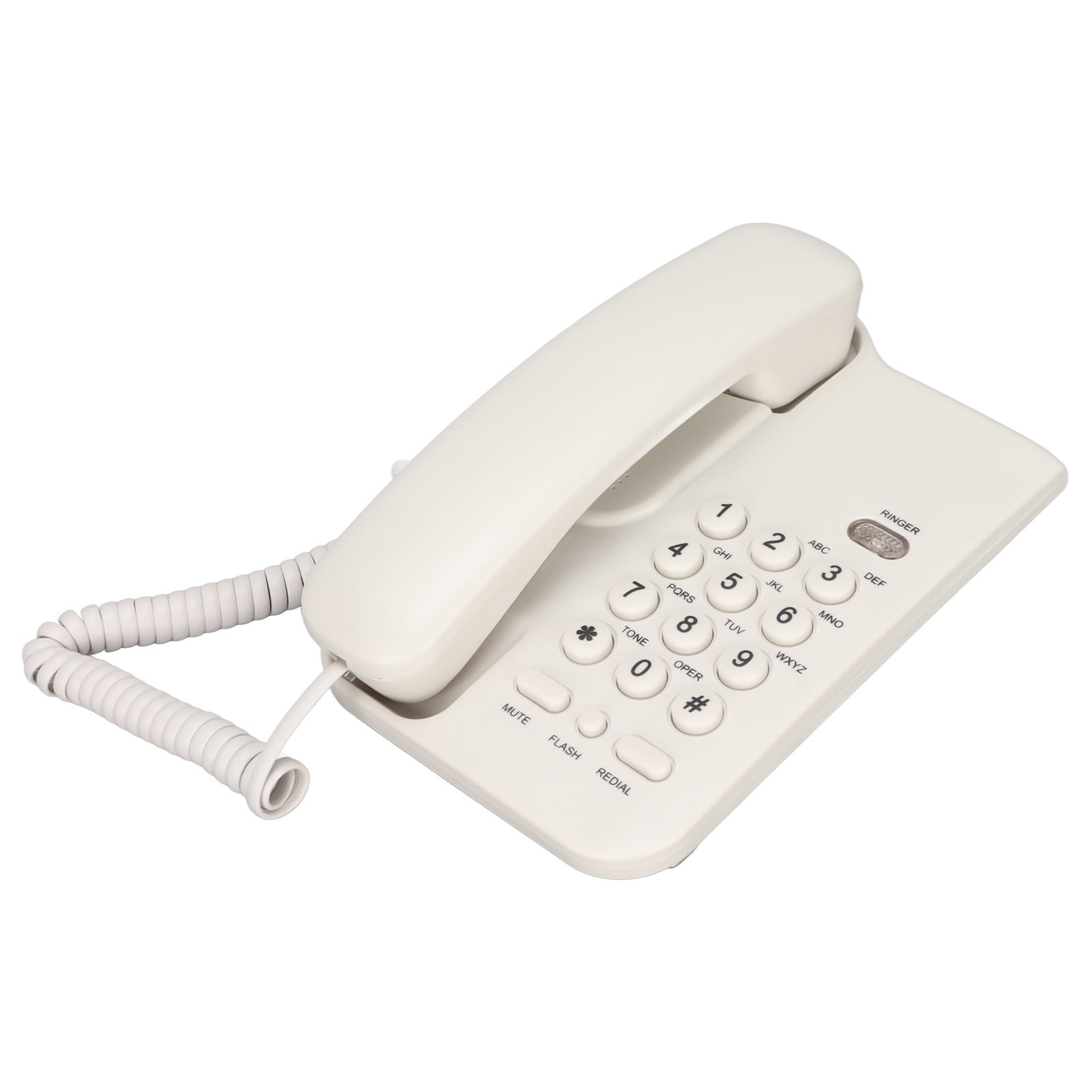 Corded Phone Desktop Fixed Telephone Wall Mountable Landline Phone Supprt Redialpauseflashhold Ring Tone Adjustable No Ac Powerbatt Ery Required For Home Hotel Reception Office Bank Call Center I3775536681