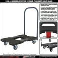 thumbnail image 2 of Snap-Loc SL1200P4TB 1200 lbs Professional E-Track Push Cart Dolly - Black, 2 of 7
