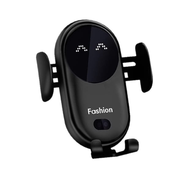 Cargador Inalámbrico para Coche Ygjytge 10 W Soporte con Montaje Automático Sensor Infrarrojo Negro