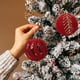 thumbnail image 4 of 6CM Flocking Christmas Balls Dark Color Velvet Christmas Balls Christmas Tree Hanging Decoration, 4 of 6