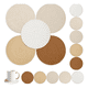 thumbnail image 2 of 10 pzs Posavasos Para Cafe Mesa Tejido A Mano Belug, Beige solido, 2 of 5