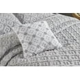 thumbnail image 3 of Better Trends 4 Piece Chenille Bedspread Set for King Bedspread 100% Cotton Lightweight Bedspread for All Season Charleston Collection (Gray), 3 of 6