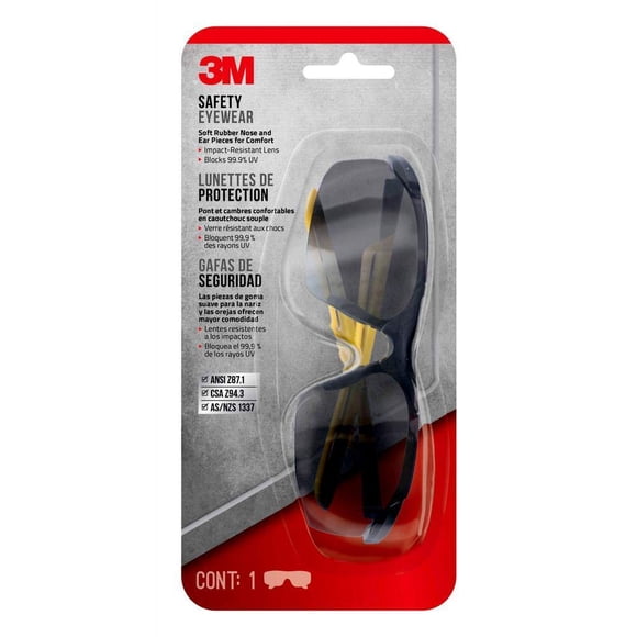 3M SAFTY GLASSES GRY A/F