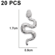 thumbnail image 2 of Ornamento del arte del clavo de la serpiente 3D, arte del clavo del Rhinestone del cristal del patrón de la serpiente de la aleación para la decoración del arte del clavo DIY Ormromra CPB-US-CJZ268-1, 2 of 5