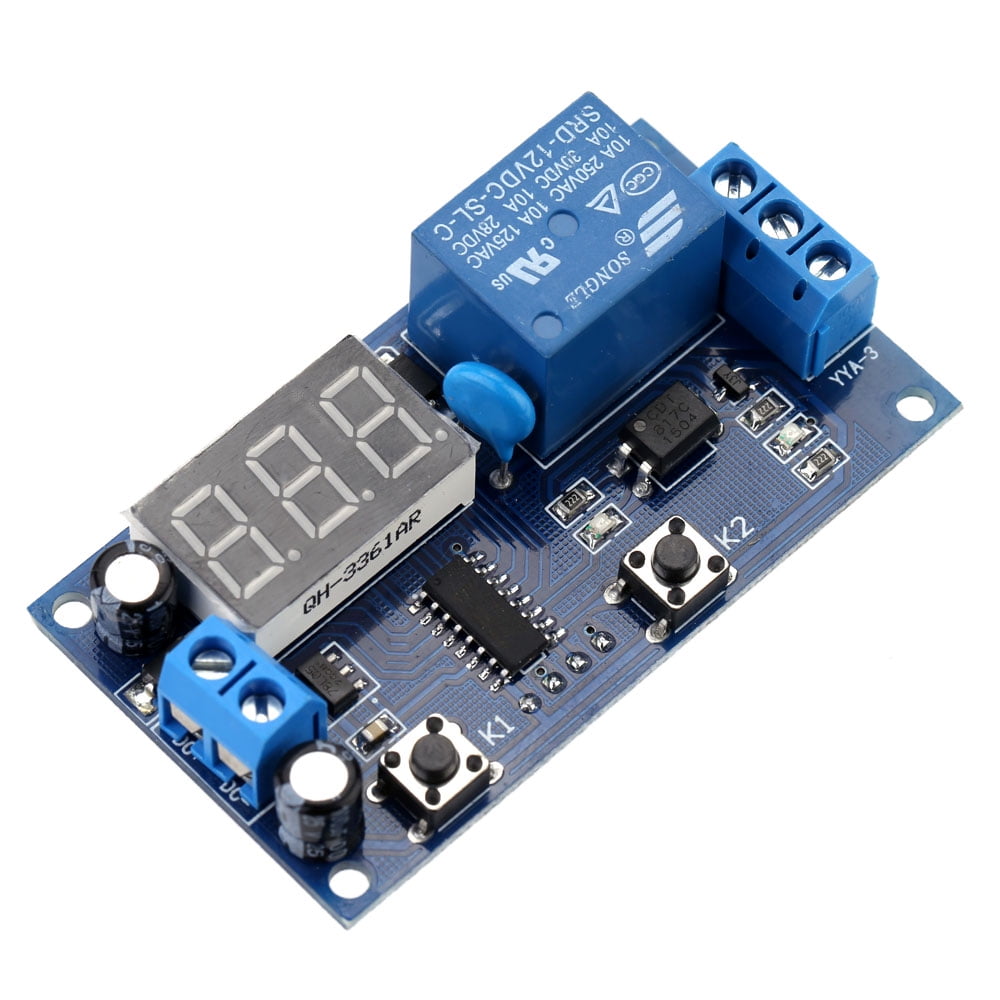 Details about   NEW Digital LED Dual Display Timer Relay Module Timing Delay Cycle Mini 12V 10A 