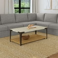 thumbnail image 6 of Homestyles Grayson Brown Wood Rectangular Coffee Table with Casters, 6 of 8