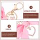 thumbnail image 5 of BRIGHTFUFU Llavero Bowknot con colgante de corazón con cuentas de perlas falsas, llavero Bowkot, adorno para bolso, 5 of 8