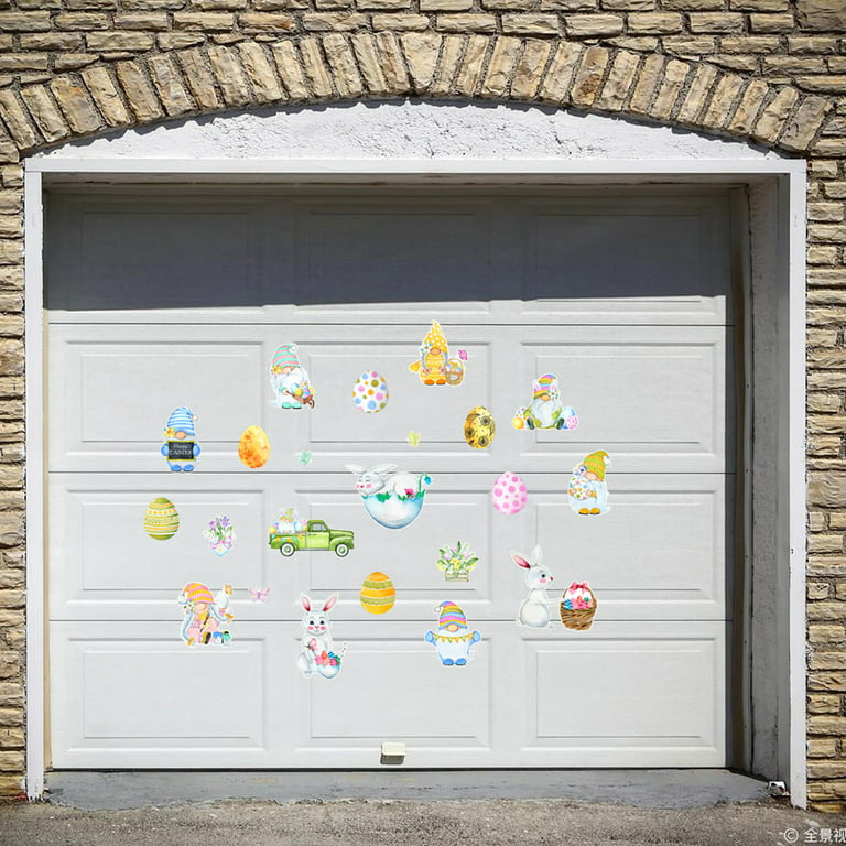 Yinkuu Magnetic Sticker Easter Art Wall Decal For Garage Doors  Refrigerators Cars Creative Decoration 