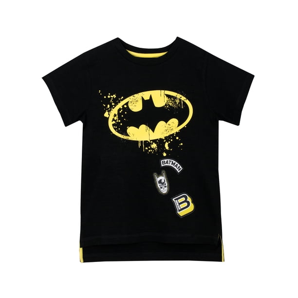 Batman Kids Black Tech Logo T-Shirt DC main image 1