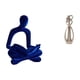 thumbnail image 1 of Figura de pensador abstracto para amantes, escultura artística, colección de arte, adorno de escritorio para oficina, bar, boda, aniversario, regalo,, 1 of 8