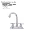 thumbnail image 3 of Mezcladora Lavabo Cuerpo Metalico Manerales Cruz Abs, 3 of 5