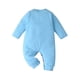 thumbnail image 3 of Body De Bebé Canastilla Onesies Para Niño Recién Nacido Niño Niña Estampado Floral Ropa De Colores Surtidos Mameluco Mono Azul Claro Odeerbi  LM103-3006, 3 of 9