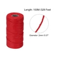 thumbnail image 2 of Cordel de yute Unique Bargains 100M 2mm rojo, 2 of 5