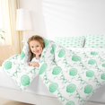thumbnail image 3 of Manfei Green Ocean Shell Twin Comforter Sets,Kawaii Bowtie Bedding Set,Reversible,2-Piece,1 Comforter and 1 Pillowcase, 3 of 7