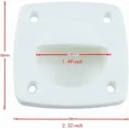 thumbnail image 2 of 4pcs Nylon Locking Flush Pull Recessed Boat Marine Deck Hatch Square Slam Latches for Boat Deck Hatch Flush Door Pull Latch, 2 of 2