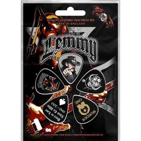 Lemmy Guitar Picks,  Set of 5